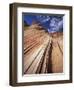 Sandstone Wave, Paria Canyon, Vermillion Cliffs Wilderness, Arizona, USA-Lee Frost-Framed Photographic Print