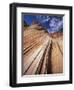 Sandstone Wave, Paria Canyon, Vermillion Cliffs Wilderness, Arizona, USA-Lee Frost-Framed Photographic Print