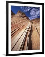 Sandstone Wave, Paria Canyon, Vermillion Cliffs Wilderness, Arizona, USA-Lee Frost-Framed Photographic Print