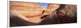 Sandstone Wave, Paria Canyon, Vermillion Cliffs Wilderness, Arizona, USA-Lee Frost-Framed Photographic Print