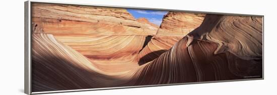 Sandstone Wave, Paria Canyon, Vermillion Cliffs Wilderness, Arizona, USA-Lee Frost-Framed Photographic Print