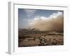 Sandstorm Approaches the Town of Teseney, Near the Sudanese Border, Eritrea, Africa-Mcconnell Andrew-Framed Premium Photographic Print