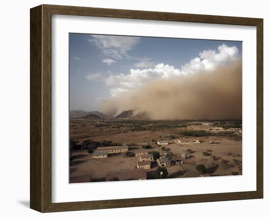 Sandstorm Approaches the Town of Teseney, Near the Sudanese Border, Eritrea, Africa-Mcconnell Andrew-Framed Photographic Print