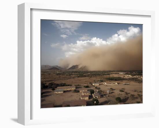 Sandstorm Approaches the Town of Teseney, Near the Sudanese Border, Eritrea, Africa-Mcconnell Andrew-Framed Photographic Print