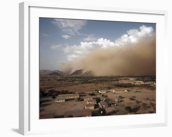 Sandstorm Approaches the Town of Teseney, Near the Sudanese Border, Eritrea, Africa-Mcconnell Andrew-Framed Photographic Print