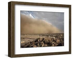 Sandstorm Approaches the Town of Teseney, Near the Sudanese Border, Eritrea, Africa-Mcconnell Andrew-Framed Photographic Print