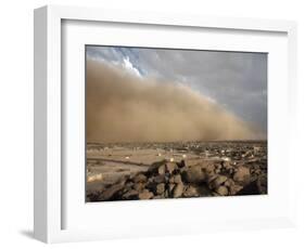 Sandstorm Approaches the Town of Teseney, Near the Sudanese Border, Eritrea, Africa-Mcconnell Andrew-Framed Photographic Print