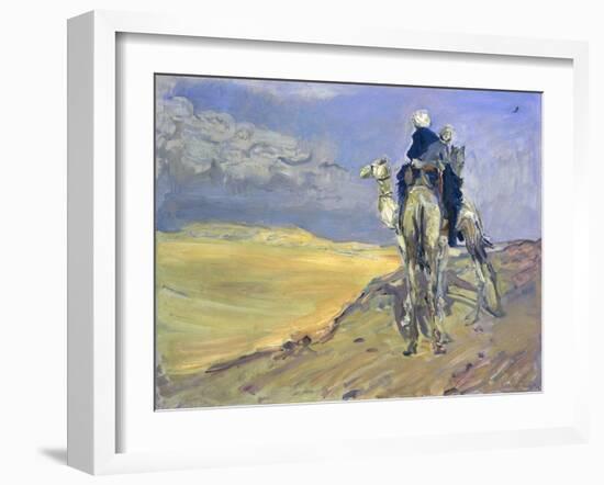 Sandstorm in the Libyan Desert, 1914-Max Slevogt-Framed Giclee Print