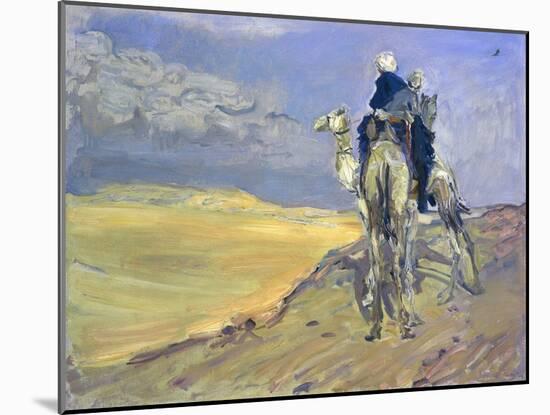 Sandstorm in the Libyan Desert, 1914-Max Slevogt-Mounted Giclee Print