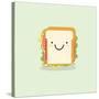 Sandwich Cartoon Vector Illustration-metsi-Stretched Canvas