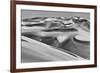 Sandwich Harbor, Namibia. Gull flies over immense sand dunes.-Janet Muir-Framed Photographic Print