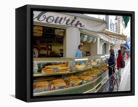 Sandwich Shop, Provence, France-Lisa S^ Engelbrecht-Framed Stretched Canvas