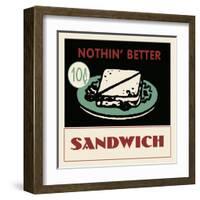 Sandwich-null-Framed Art Print