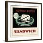 Sandwich-Retro Series-Framed Art Print