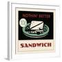 Sandwich-Retro Series-Framed Art Print