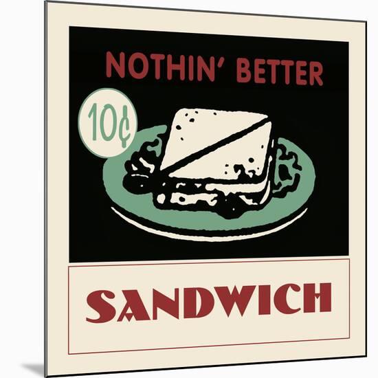 Sandwich-Retro Series-Mounted Art Print