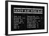 Sandy Bay Fish Bar-The Vintage Collection-Framed Art Print