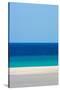 Sandy beach and bright blue ocean, Fuerteventura-Edwin Giesbers-Stretched Canvas