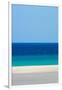 Sandy beach and bright blue ocean, Fuerteventura-Edwin Giesbers-Framed Photographic Print