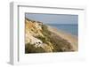 Sandy beach and cliffs, Mazagon, Costa de la Luz, Huelva Province, Andalucia, Spain, Europe-Stuart Black-Framed Photographic Print