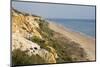 Sandy beach and cliffs, Mazagon, Costa de la Luz, Huelva Province, Andalucia, Spain, Europe-Stuart Black-Mounted Photographic Print