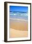 Sandy Beach and Ocean on a Sunny Day-Johan Swanepoel-Framed Photographic Print