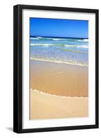 Sandy Beach and Ocean on a Sunny Day-Johan Swanepoel-Framed Photographic Print