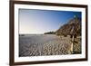 Sandy Beach and Palapas at Divi Beach Aruba-George Oze-Framed Photographic Print