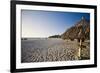 Sandy Beach and Palapas at Divi Beach Aruba-George Oze-Framed Photographic Print