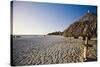 Sandy Beach and Palapas at Divi Beach Aruba-George Oze-Stretched Canvas