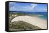 Sandy Beach at Cap Frehel, Cotes D'Armor, Brittany, France, Europe-Markus Lange-Framed Stretched Canvas