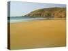 Sandy Beach at Cap Hague, Near Cherbourg, Cotentin Peninsula, Manche, Normandy, France-David Hughes-Stretched Canvas