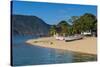 Sandy Beach at Cape Maclear, Lake Malawi, Malawi, Africa-Michael Runkel-Stretched Canvas