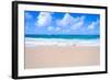 Sandy Beach Background-EllenSmile-Framed Photographic Print