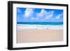 Sandy Beach Background-EllenSmile-Framed Photographic Print