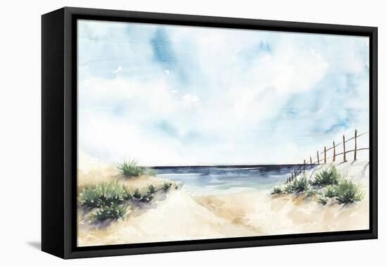 Sandy Beach II-Isabelle Z-Framed Stretched Canvas