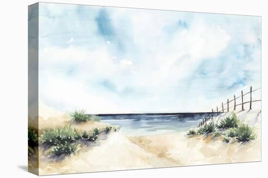 Sandy Beach II-Isabelle Z-Stretched Canvas