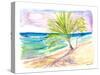 Sandy Beach in Barbados with Caribbean Vibes-M. Bleichner-Stretched Canvas