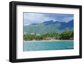 Sandy Beach in Front of the Entrance to the New Wonder of the World and UNESCO World Heritage Site-Michael Runkel-Framed Photographic Print