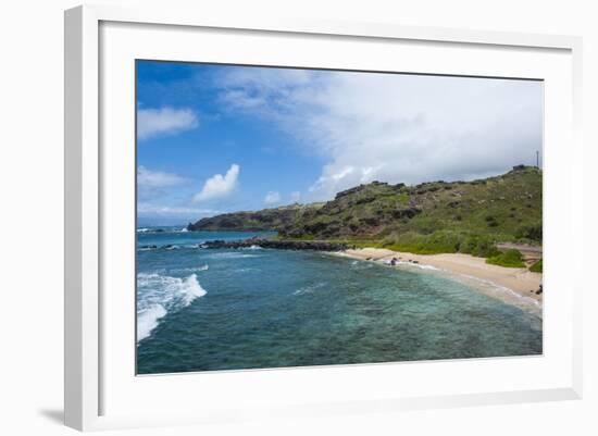 Sandy Beach, Island of Molokai, Hawaii, United States of America, Pacific-Michael Runkel-Framed Photographic Print
