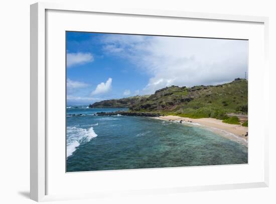 Sandy Beach, Island of Molokai, Hawaii, United States of America, Pacific-Michael Runkel-Framed Photographic Print