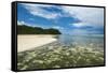 Sandy Beach on Carp Island, Rock Islands, Palau, Central Pacific, Pacific-Michael Runkel-Framed Stretched Canvas