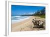 Sandy Beach on Kapaa Beach Park on the Island of Kauai, Hawaii, United States of America, Pacific-Michael Runkel-Framed Photographic Print