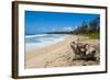 Sandy Beach on Kapaa Beach Park on the Island of Kauai, Hawaii, United States of America, Pacific-Michael Runkel-Framed Photographic Print