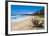 Sandy Beach on Kapaa Beach Park on the Island of Kauai, Hawaii, United States of America, Pacific-Michael Runkel-Framed Photographic Print