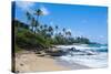 Sandy Beach on Kapaa Beach Park on the Island of Kauai, Hawaii, United States of America, Pacific-Michael Runkel-Stretched Canvas