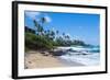 Sandy Beach on Kapaa Beach Park on the Island of Kauai, Hawaii, United States of America, Pacific-Michael Runkel-Framed Photographic Print