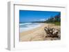 Sandy Beach on Kapaa Beach Park on the Island of Kauai, Hawaii, United States of America, Pacific-Michael Runkel-Framed Photographic Print