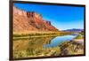Sandy beach river access. Colorado River, Moab, Utah.-William Perry-Framed Photographic Print