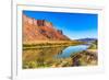 Sandy beach river access. Colorado River, Moab, Utah.-William Perry-Framed Photographic Print